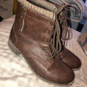 Brown booties